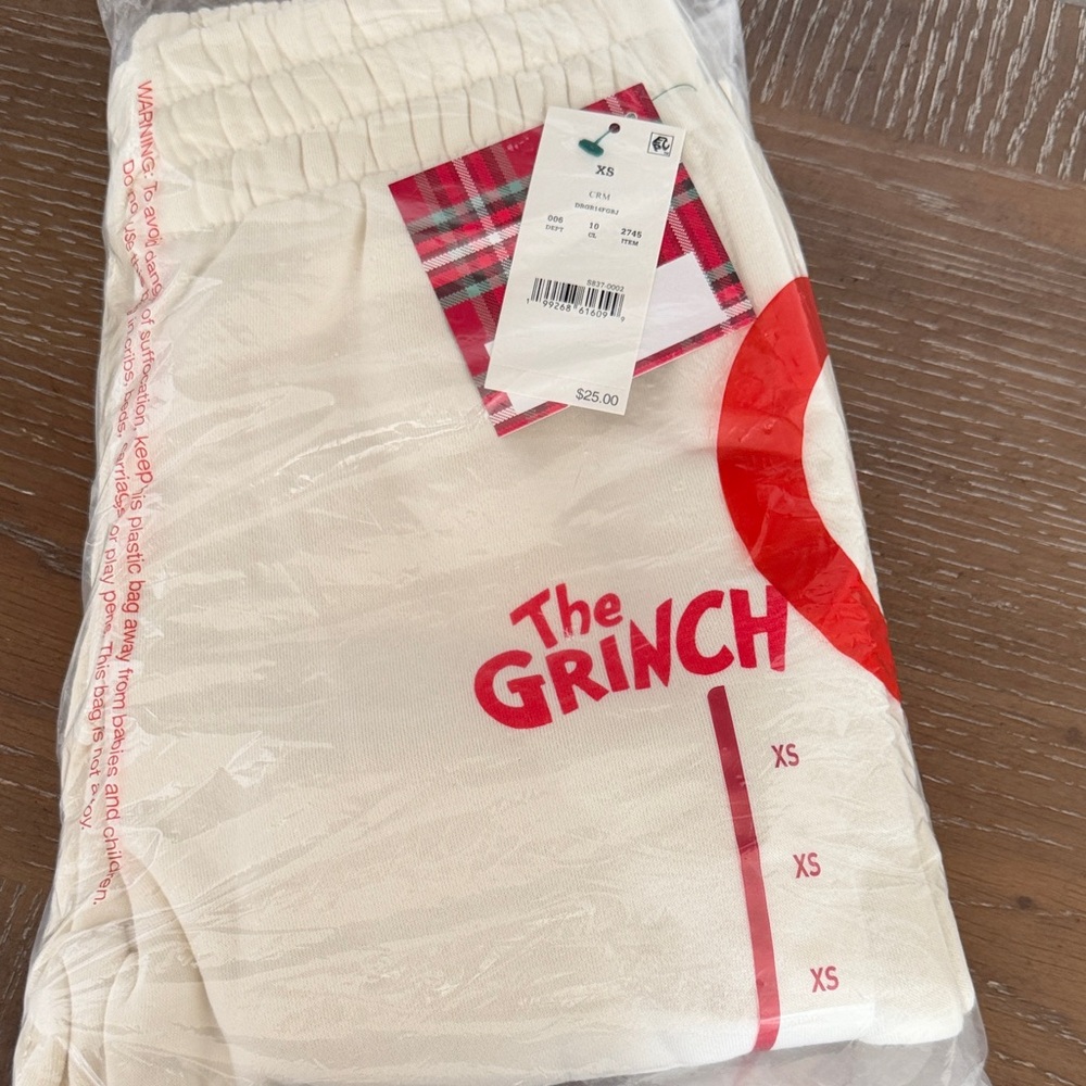 NWT The Grinch Sweatpants xs - Picture 2 of 3